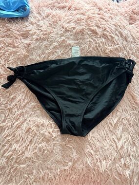 Cactus Black Side-Tie Bikini Bottom